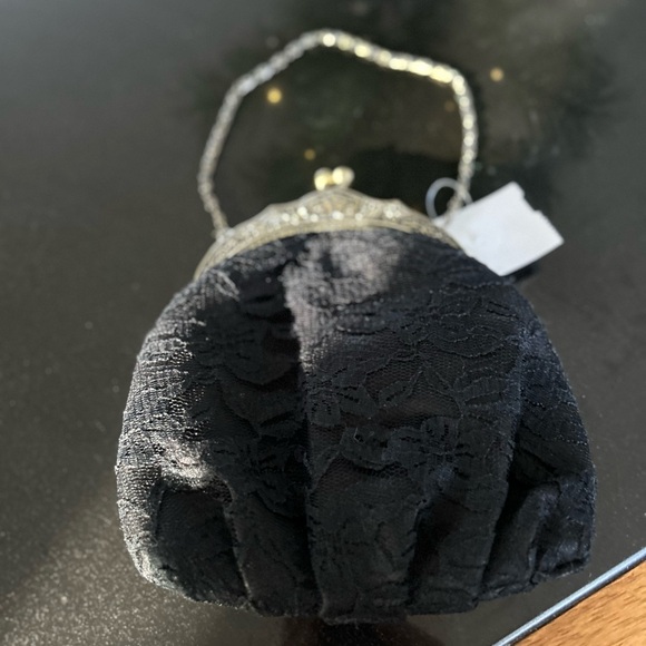 Vintage Black Clutch Bag - Picture 3 of 3